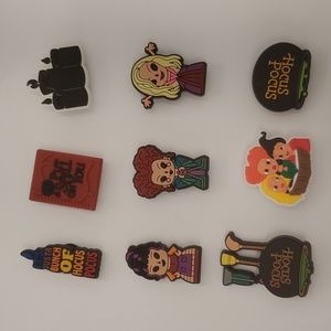 NEW 9 PIECE HOCUS POCUS CROC CHARM JIBBITZ